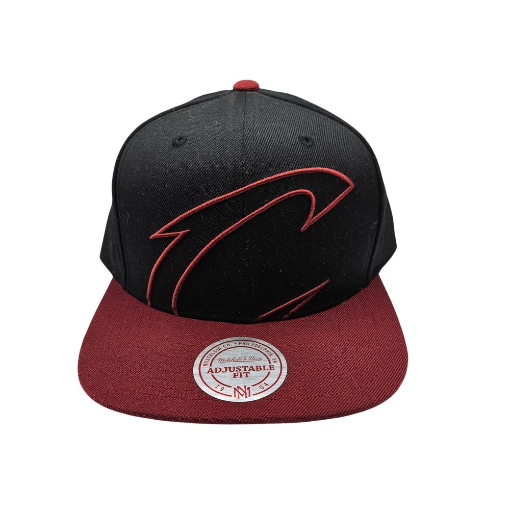 Mitchell & Ness Cleveland Cavaliers Snapback Hat Black Burgundy NBA XZ967 NEW